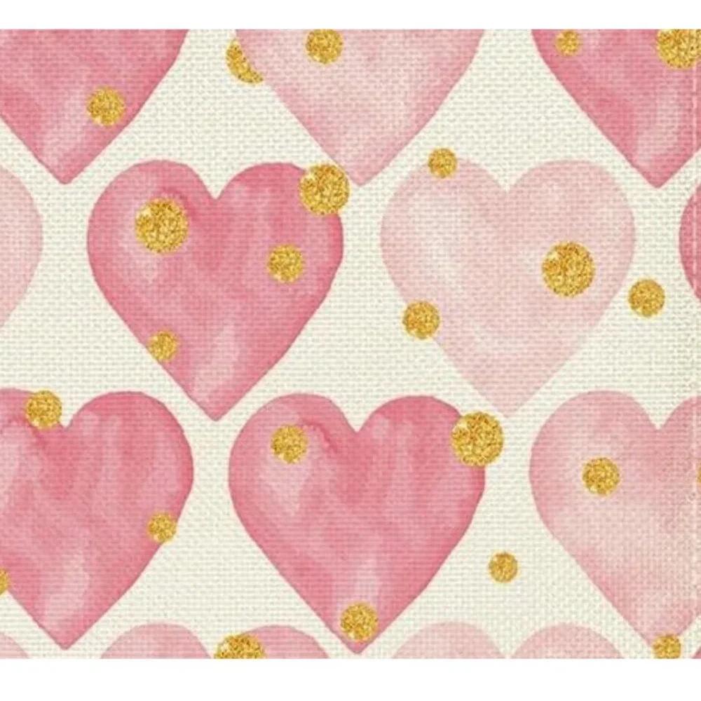 Valentines Day Placemats 8pc Pink Heart Table Decor Wedding Party Decorations